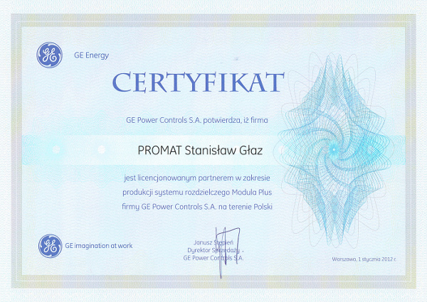 certyfikat GE_1